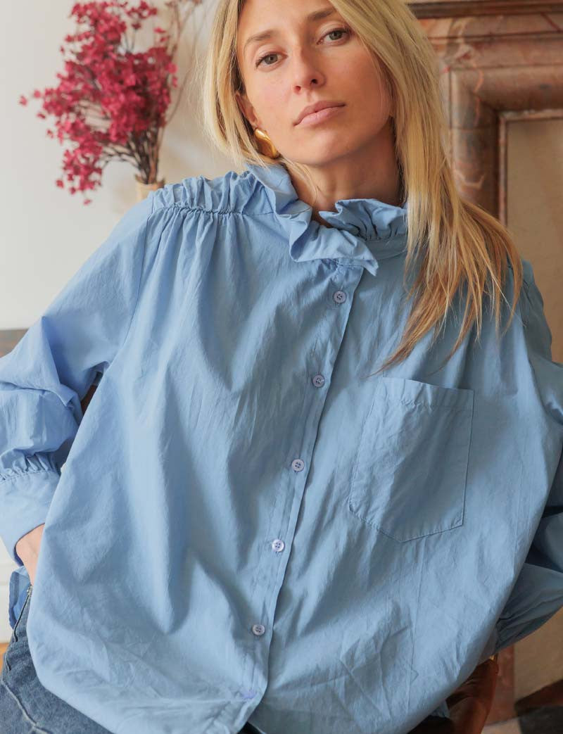 Chemise bleue Alvaro