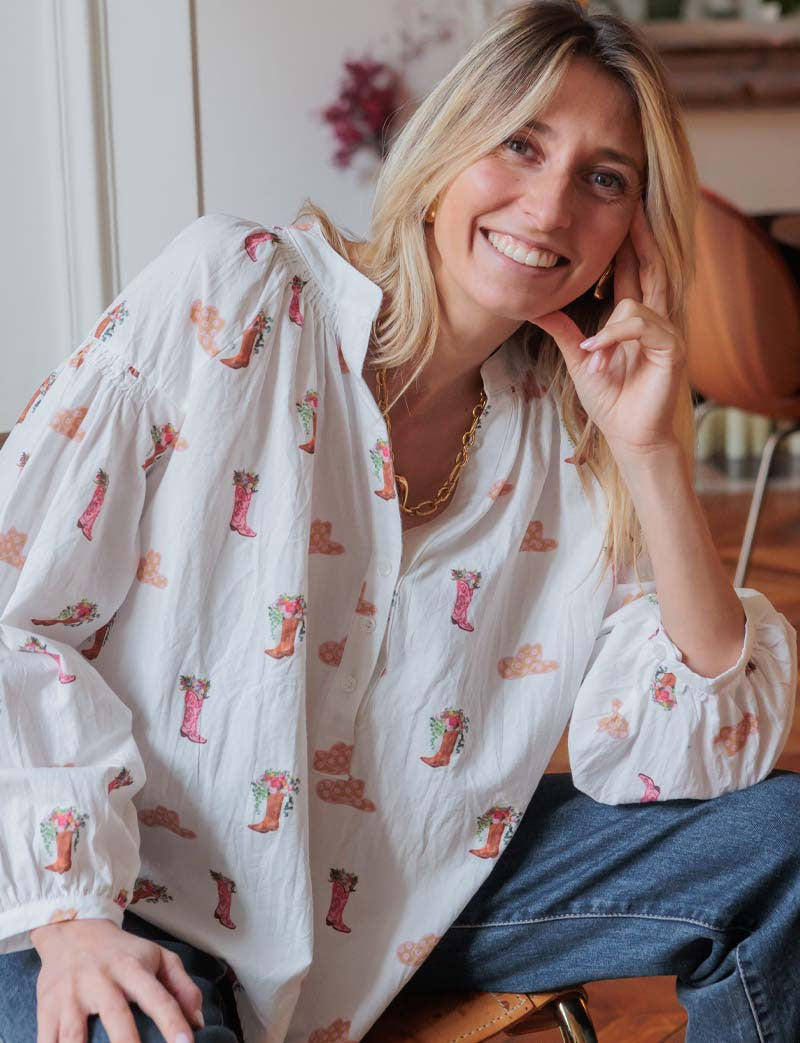 Blouse blanche Cow