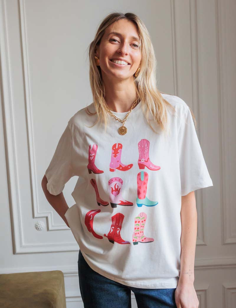 T-shirt blanc Santiag