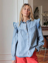 Blouse en jean Simeo