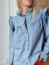 Blouse en jean Simeo
