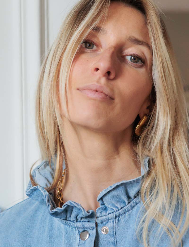 Blouse en jean Simeo