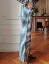 Pantalon bleu & vert Telio