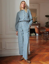 Chemise bleue & verte Jairo