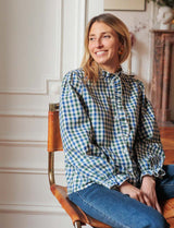 Chemise bleue & verte Jairo