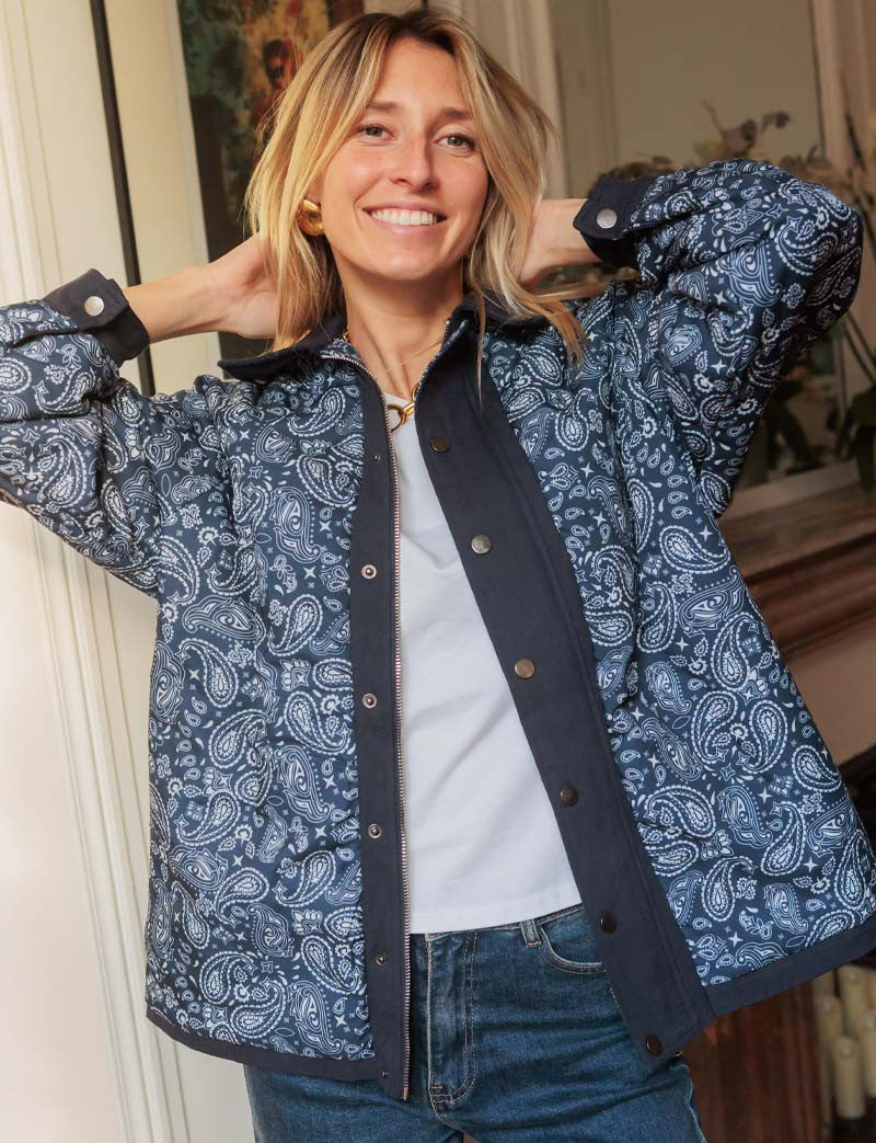 Veste marine Bandana Dilma