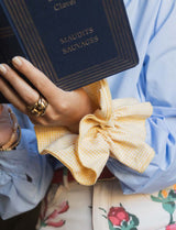 Chouchou vichy jaune