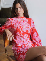 Robe rouge & rose Lorena