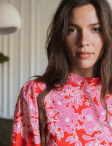 Robe rouge & rose Lorena