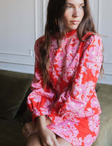 Robe rouge & rose Lorena