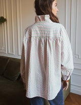 Chemise rose & verte Maité