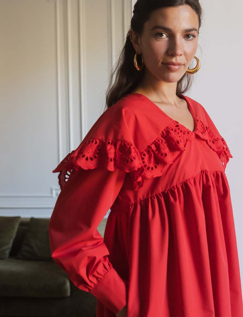 Robe rouge Lidia