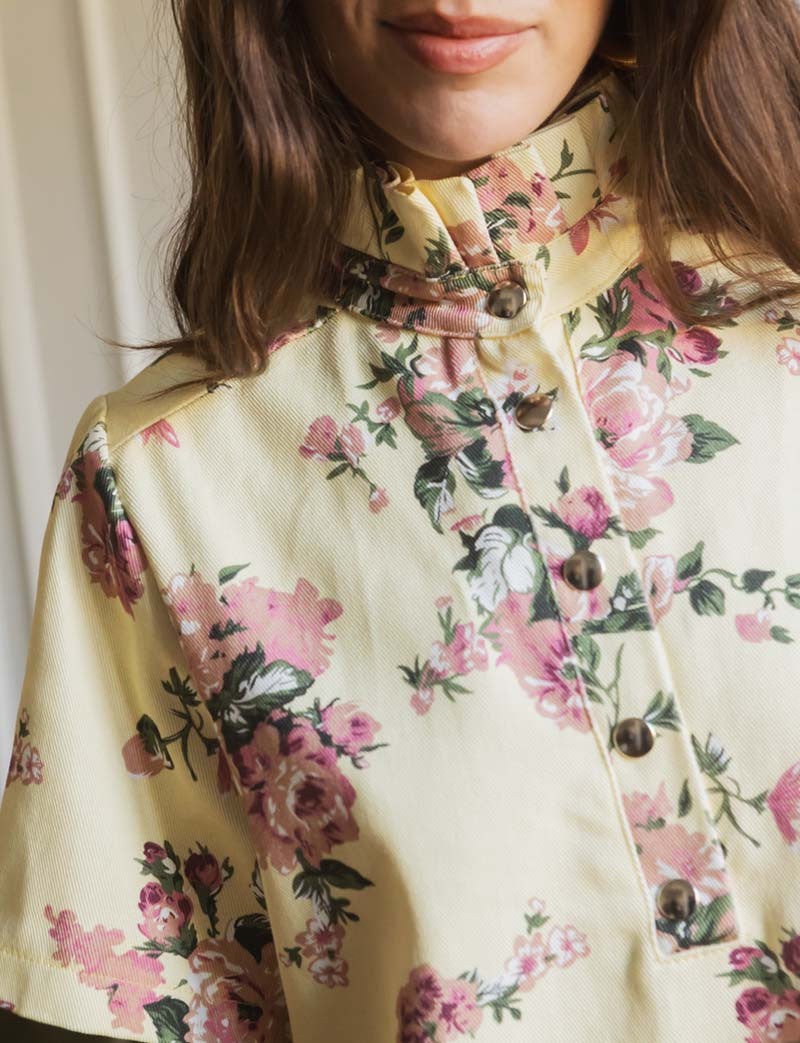 Robe jaune fleurie James