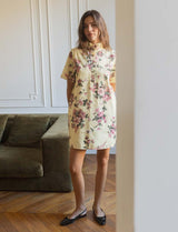 Robe jaune fleurie James