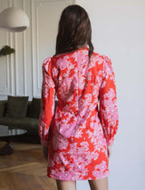 Robe rouge & rose Lorena
