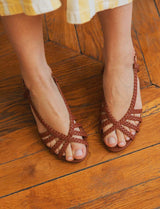 Sandales camel Deana