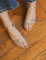 Sandales dorées Elif