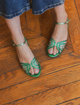 Sandales vertes Elif