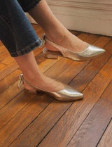 Ballerines dorées Nyx