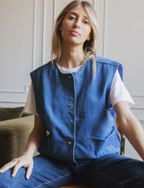 Gilet en jean Kalea