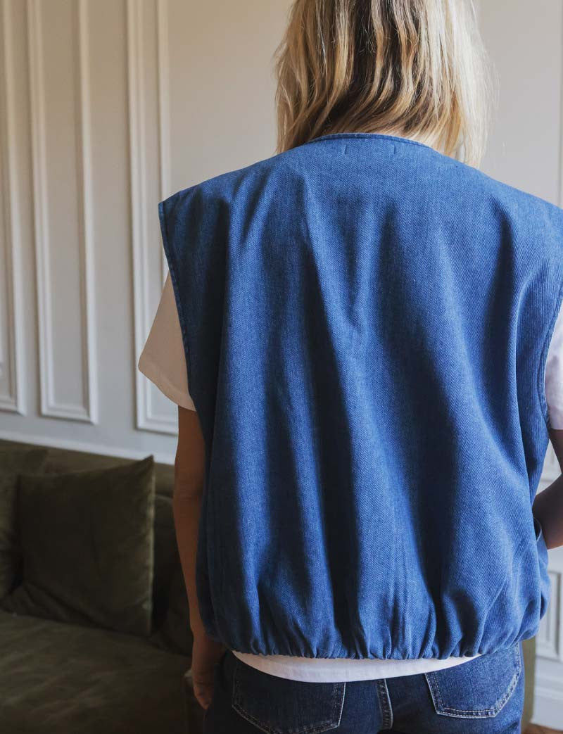 Gilet en jean Kalea