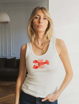 Top blanc Homard