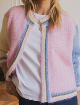 Gilet rose-bleu & jaune Adamy
