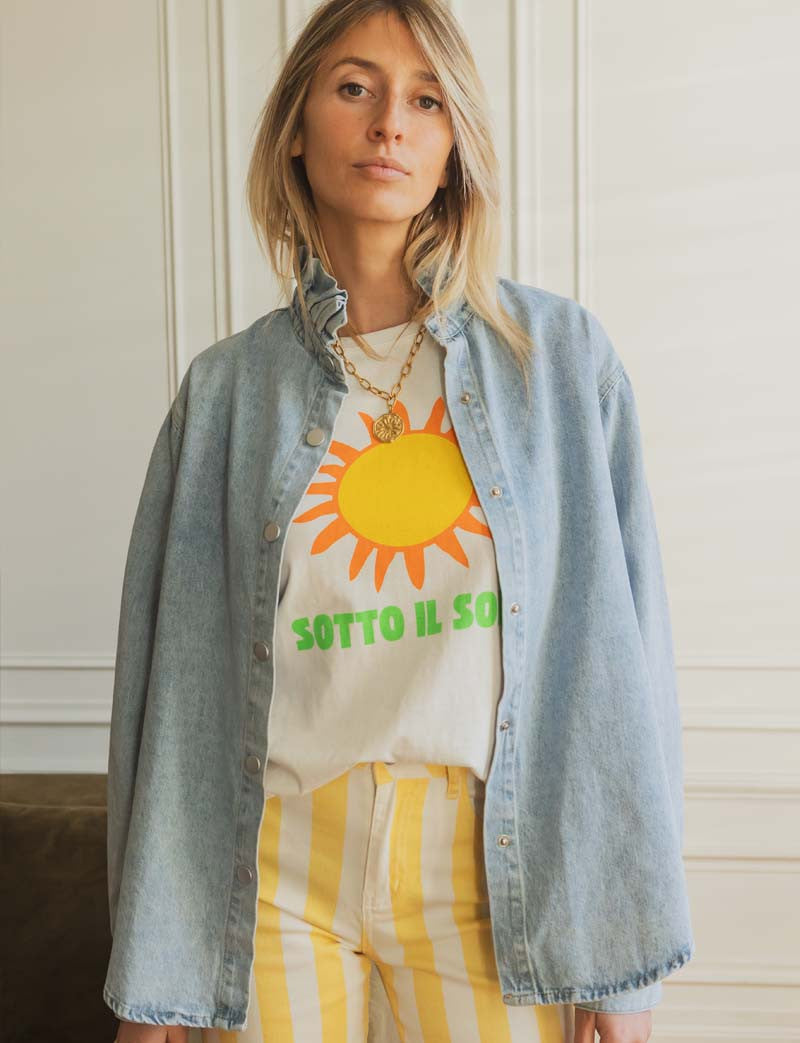 T-shirt blanc Sotto Il Sole