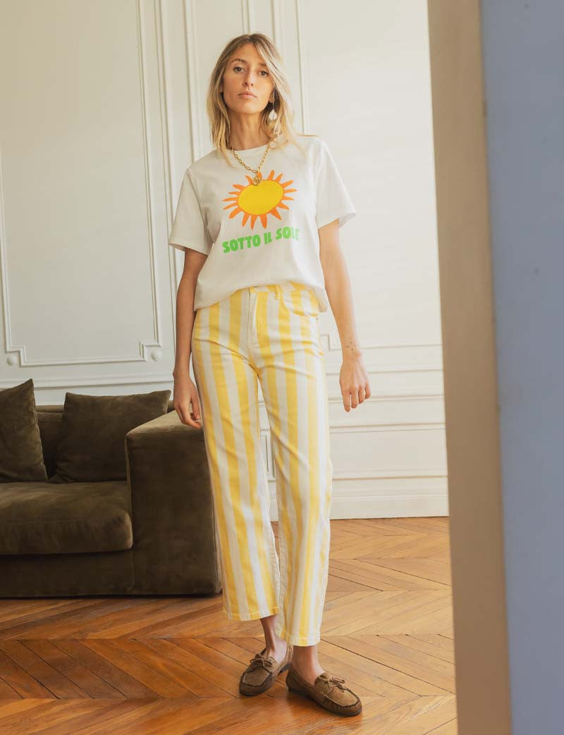 T-shirt blanc Sotto Il Sole