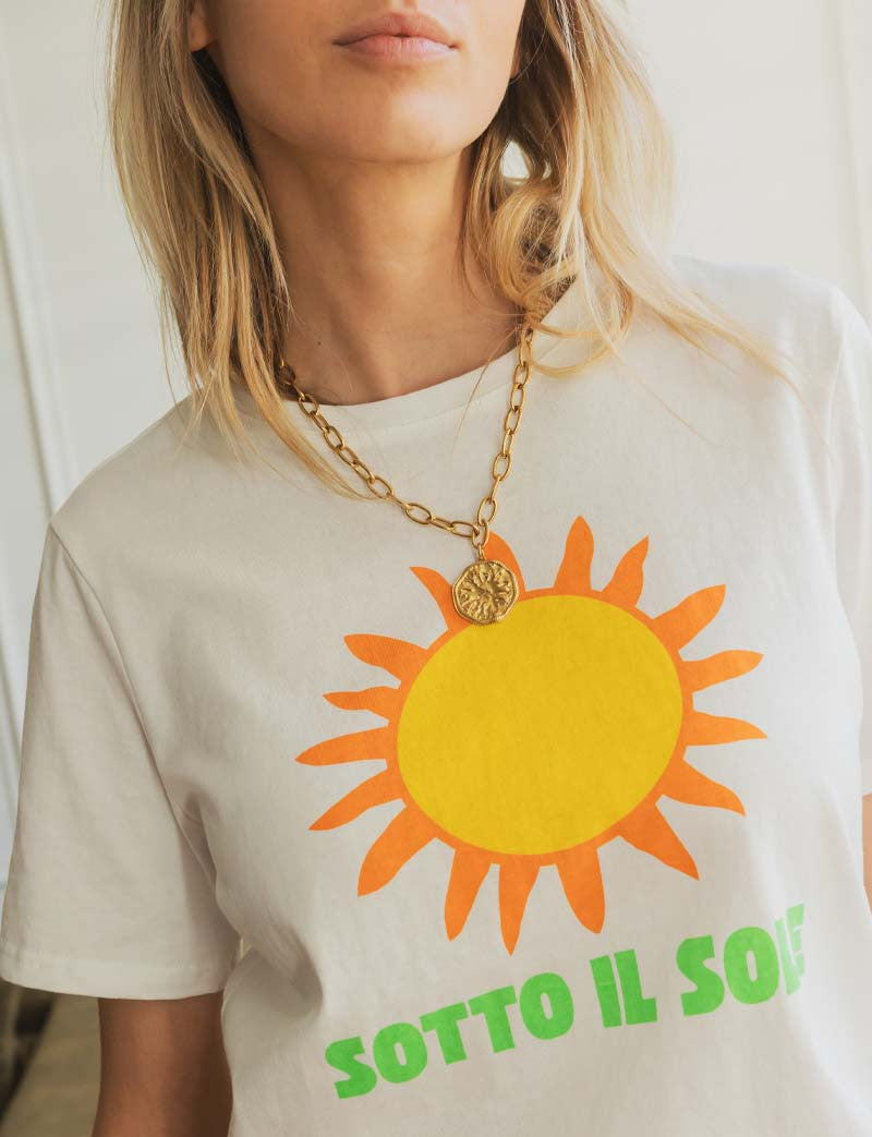 T-shirt blanc Sotto Il Sole