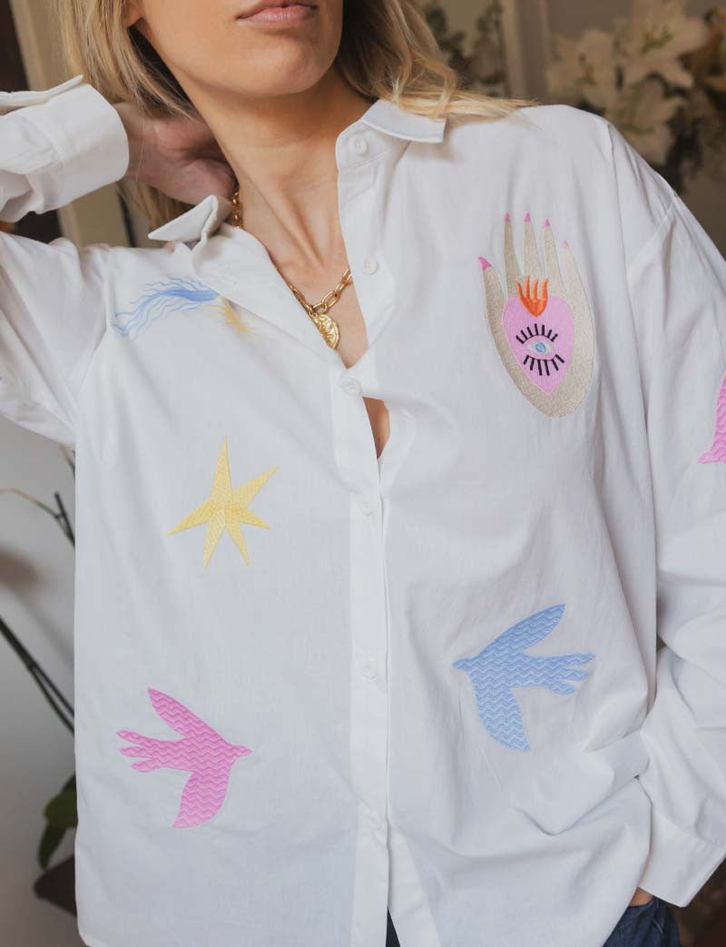 Chemise blanche Peace