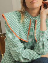 Chemise vichy verte Claudio