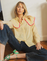 Chemise vichy jaune Claudio