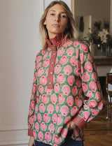 Chemise verte & rayures Coquillage