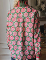 Chemise verte & rayures Coquillage