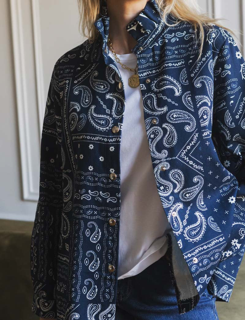 Veste marine bandana Denvy