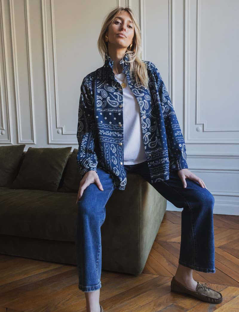 Veste marine bandana Denvy