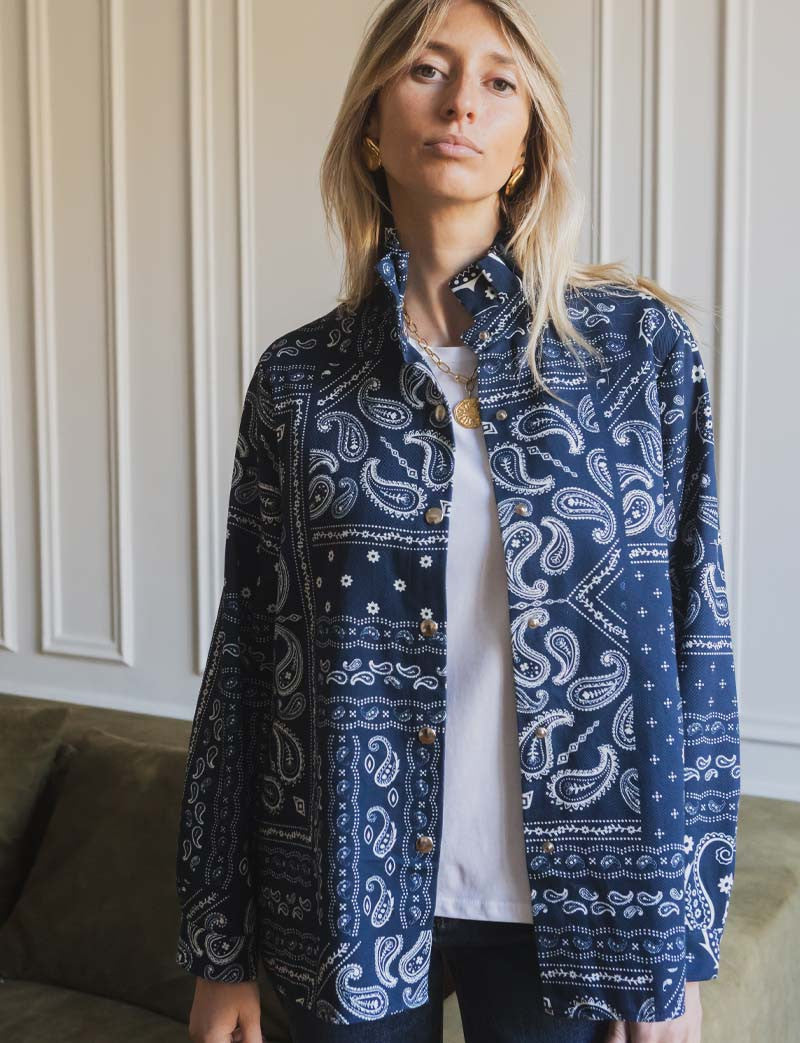 Veste marine bandana Denvy