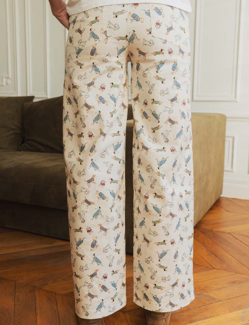 Pantalon écru Doggy