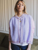 Gilet lilas & rose Aldin