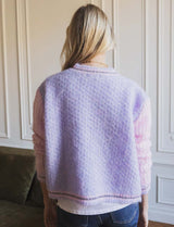 Gilet lilas & rose Aldin