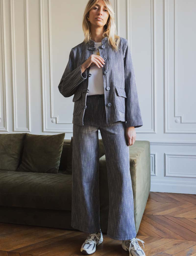 Pantalon à rayures Santo