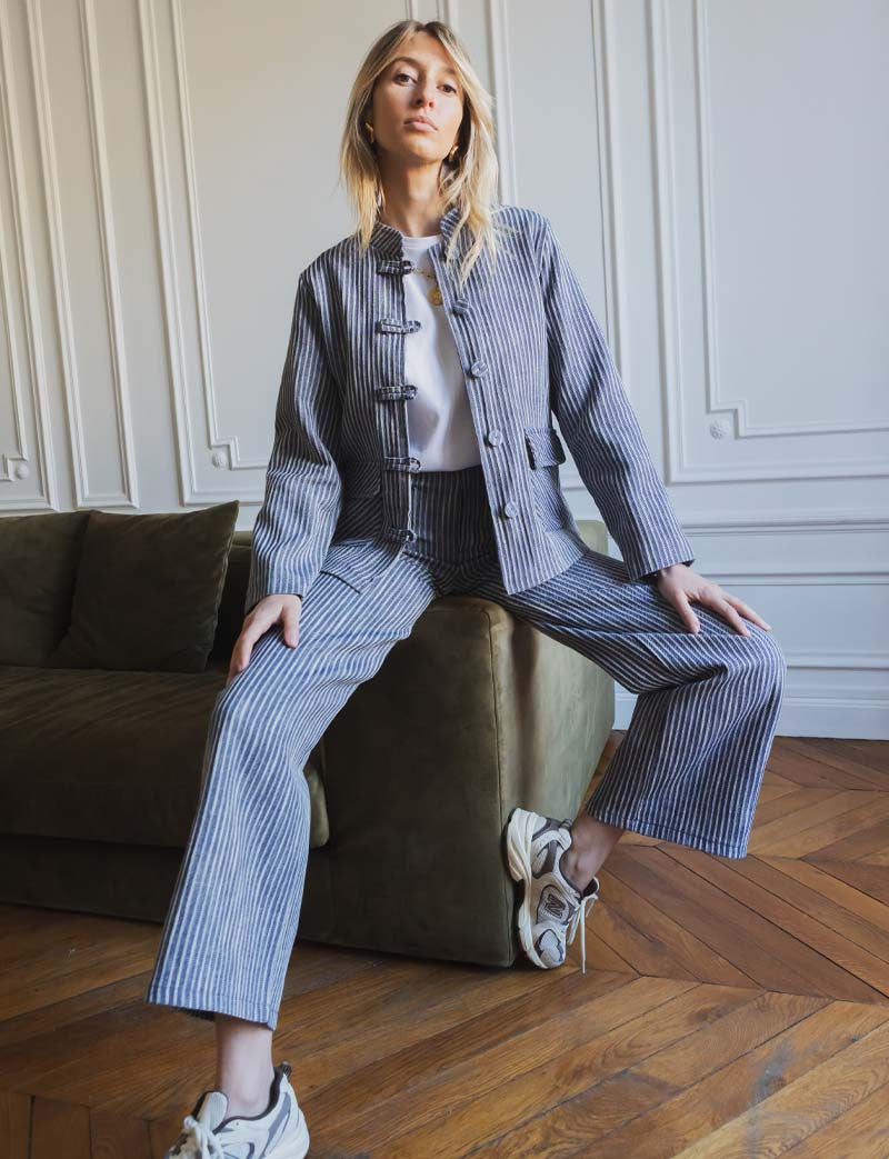 Pantalon à rayures Santo