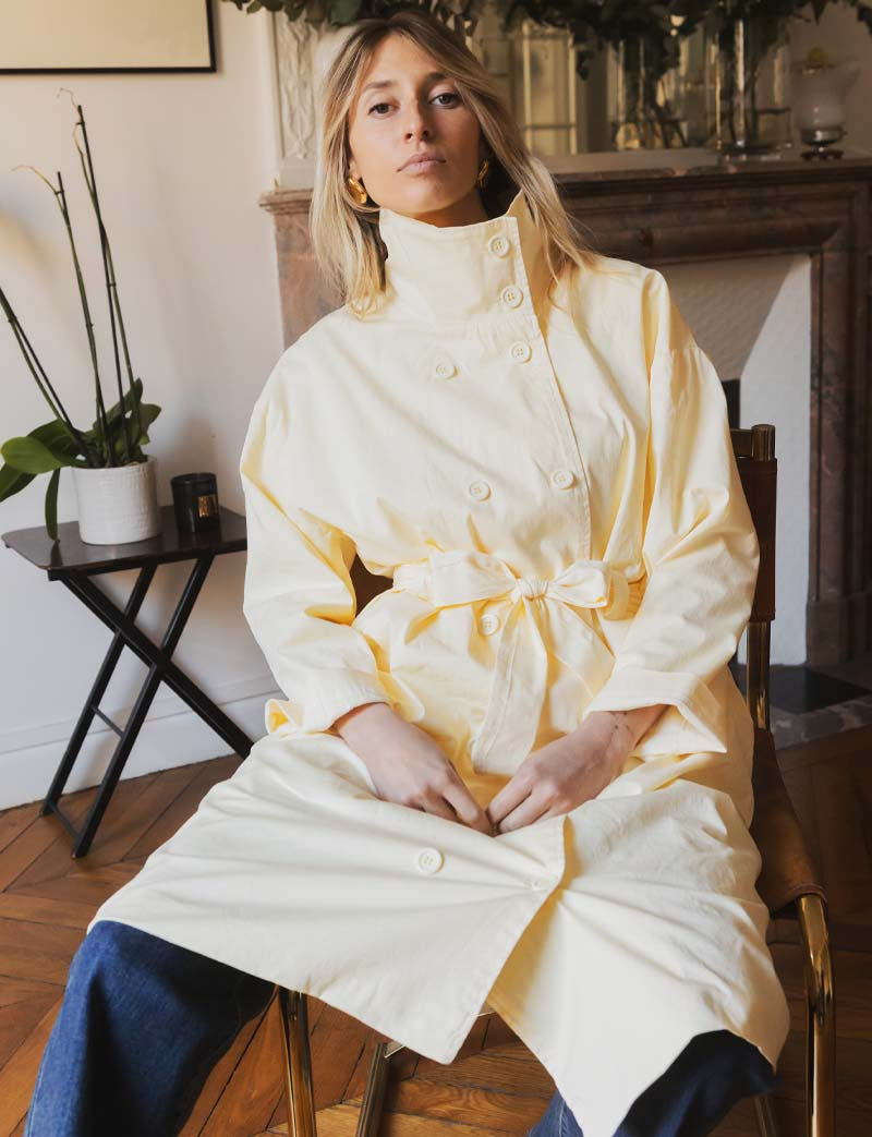 Trench jaune Floro