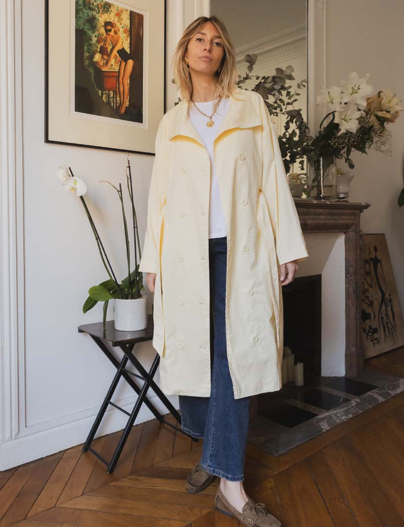 Trench jaune Floro