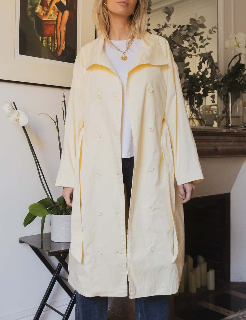 Trench jaune Floro