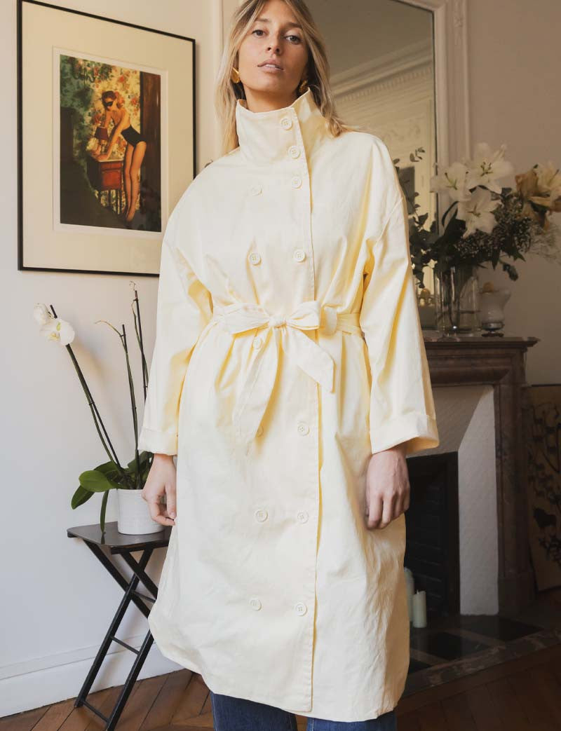 Trench jaune Floro