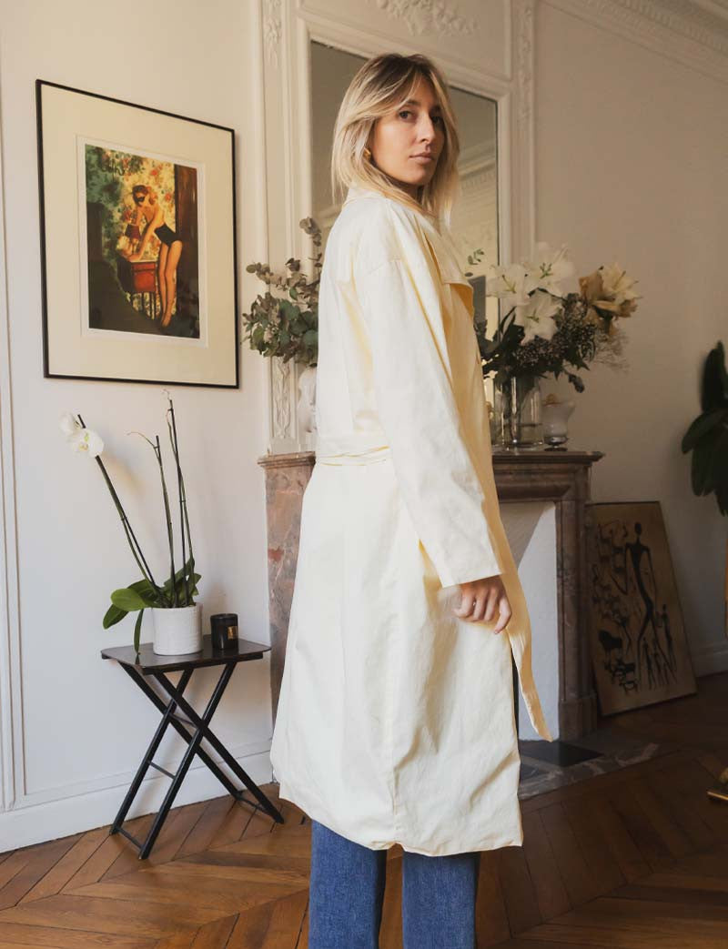 Trench jaune Floro