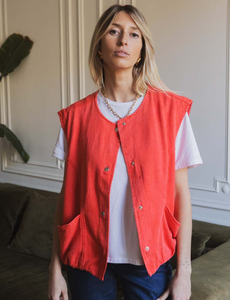 Gilet rouge Kalea