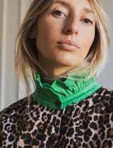 Chemise léopard & verte Gustava